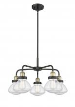  916-5CR-BAB-G324 - Olean - 5 Light - 25 inch - Black Antique Brass - Chandelier