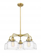  916-5CR-BB-G713 - Bell - 5 Light - 26 inch - Brushed Brass - Chandelier