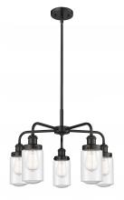  916-5CR-BK-G314 - Dover - 5 Light - 23 inch - Matte Black - Chandelier