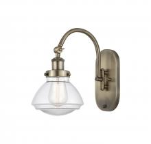  918-1W-AB-G322 - Olean - 1 Light - 7 inch - Antique Brass - Sconce