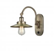  918-1W-AB-M4 - Railroad - 1 Light - 8 inch - Antique Brass - Sconce