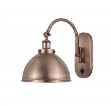  918-1W-AC-MFD-10-AC-LED - Ballston Urban - 1 Light - 10 inch - Antique Copper - Sconce