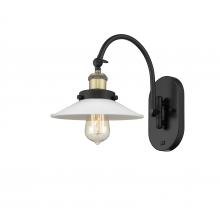  918-1W-BAB-G1 - Halophane - 1 Light - 9 inch - Black Antique Brass - Sconce