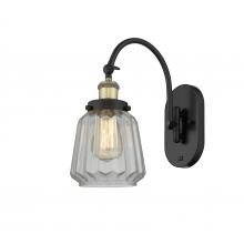  918-1W-BAB-G142-LED - Chatham - 1 Light - 7 inch - Black Antique Brass - Sconce