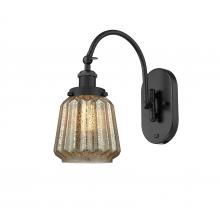  918-1W-BK-G146-LED - Chatham - 1 Light - 7 inch - Matte Black - Sconce