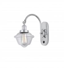  918-1W-PC-G532 - Oxford - 1 Light - 8 inch - Polished Chrome - Sconce