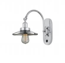 Innovations Lighting 918-1W-PC-M7-LED - Railroad - 1 Light - 8 inch - Polished Chrome - Sconce