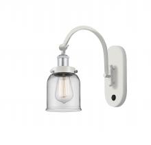  918-1W-WPC-G52 - Bell - 1 Light - 5 inch - White Polished Chrome - Sconce