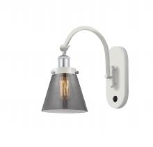  918-1W-WPC-G63 - Cone - 1 Light - 6 inch - White Polished Chrome - Sconce