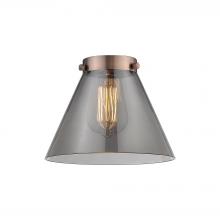  G43 - Large Cone Light Smoke Glass