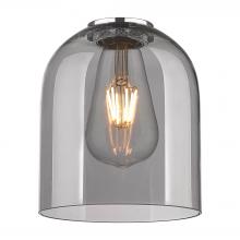  G558-6SM - Bella 6" Light Smoke Glass