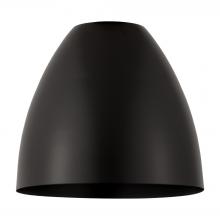  MBD-9-BK - Metal Bristol Light 9 inch Matte Black Metal Shade