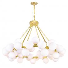  1020P39-45-602 - Arya 45 Light Chandelier With Satin Gold Finish