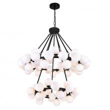  1020P39-70-101 - Arya 70 Light Chandelier With Black Finish