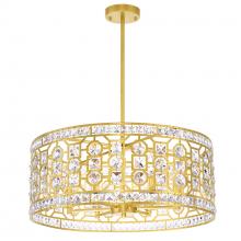  1026P23-6-193 - Belinda 6 Light Chandelier With Champagne Finish