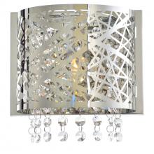  5008W7ST-R-1 - Eternity 1 Light Bathroom Sconce With Chrome Finish