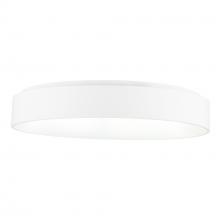  7103C24-1-104 - Arenal LED Drum Shade Flush Mount With White Finish