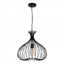  9650P16-1-101 - Darleen 1 Light Down Pendant With Black Finish