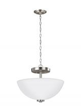  77160EN3-962 - Two Light Semi-Flush Convertible Pendant