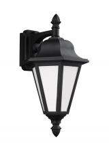  89825EN3-12 - Brentwood traditional 1-light LED outdoor exterior medium downlight outdoor wall lantern sconce in b