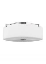  FM313EN3/CH - Small Two Light Flush Mount