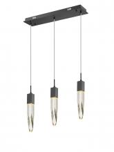  HF1900-3-AP-BK - The Original Aspen Collection Black 3 Light Pendant Fixture