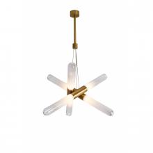  HF7433-AB - Tribeca Aged Brass Pendant