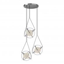  CH76728-CH - Aries 28-in Chrome LED Chandeliers