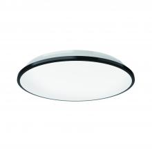  FM43313-BK-5CCT - Brook 13-in Black LED Flush Mount