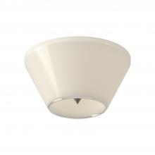  FM45707-BN/GO - Holt 7-in Brushed Nickel/Glossy Opal Glass LED Flush Mount