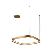  PD78019-VB - Yukon 19-in Vintage Brass LED Pendant