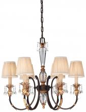  N6646-258B - Bella Cristallo - 6 Light Chandelier