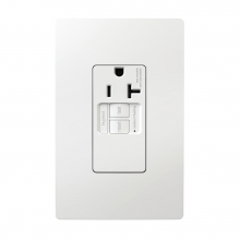  2097TRSGLAPLW - radiant? 20A Simplex Sensitive Appliance GFCI Receptacle, White