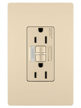  1597NTLTRICCD4 - radiant? Tamper-Resistant 15A Duplex Self-Test GFCI Receptacles with SafeLock? Protection and Night