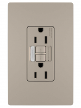  1597NTLTRNICC4 - radiant® Tamper-Resistant 15A Duplex Self-Test GFCI Receptacles with SafeLock® Protection and Night 