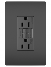  1597TRWRBK - radiant® Tamper-Resistant Weather-Resistant 15A Duplex Self-Test GFCI Receptacles with SafeLock® Pro