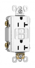  2097TRNAW - radiant? Tamper-Resistant 20A Duplex Self-Test GFCI Receptacle, NAFTA Compliant, White