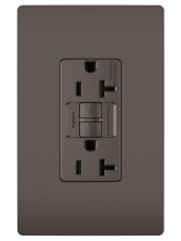  2097TRCCD4 - radiant? Tamper-Resistant 20A Duplex Self-Test GFCI Receptacle with SafeLock? Protection, Brown