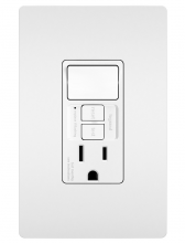  1597SWTTRWCCD4 - radiant® Combination Single Pole Switch and Tamper-Reistant 15A Duplex Self-Test GFCI Receptacles wi