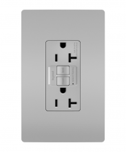  2097TRGRYCCD4 - radiant? Tamper-Resistant 20A Duplex Self-Test GFCI Receptacle with SafeLock? Protection, Gray