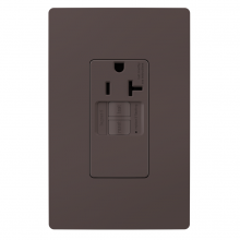  2097TRSGL - radiant? Tamper-Resistant 20A Simplex Self-Test GFCI Receptacles with SafeLock? Protection, Brown