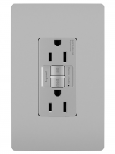  1597GRY - radiant? 15A Duplex Self-Test GFCI Receptacles with SafeLock? Protection, Gray