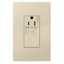  1597TRSGLLA - radiant? Tamper-Resistant 15A Simplex Self-Test GFCI Receptacles with SafeLock? Protection, Light