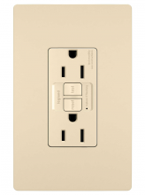  1597TRICCD4 - radiant? Tamper-Resistant 15A Duplex Self-Test GFCI Receptacles with SafeLock? Protection, Ivory