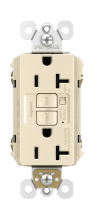  2097TRALA - Specification Grade Tamper-Resistant 20A Duplex Self-Test GFCI Receptacle with Audible Alarm, Light