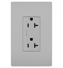  TR26352RGRY - radiant® Spec Grade 20A Tamper-Resistant Receptacle, Gray