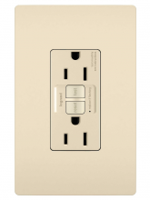  1597LACCD12 - radiant? 15A Duplex Self-Test GFCI Receptacles with SafeLock? Protection, Light Almond