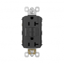  2097TRNABK - radiant? Tamper-Resistant 20A Duplex Self-Test GFCI Receptacle, NAFTA Compliant, Black