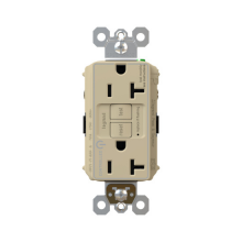  2097TRCDI - radiant? Tamper-Resistant and Dual Controlled 20A Duplex Self-Test GFCI Receptacles with SafeLock?