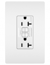  2097TRAPLW - radiant® Tamper-Resistant Sensitive Appliance Duplex 20A Duplex Self-Test GFCI Receptacles with Safe